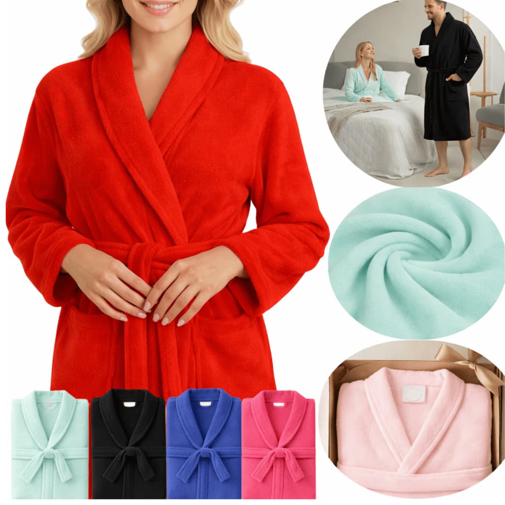 Roupão Feminino Quentinho Microfibra Premium Conforto