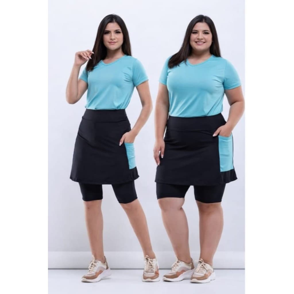 Short Saia PLUS Moda Fitness Cristã Evangélica [APENAS SHORT SAIA] [PLUS SIZE]