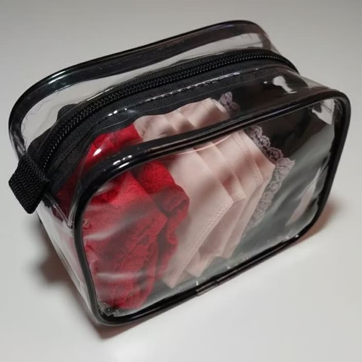 Mini Nécessaire transparente - Organizadora de Bolsa Maquiagem Remédio ENVIO IMEDIATO