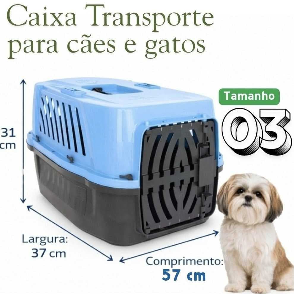 Caixa De Transporte Para Cães E Gatos Alvorada N 3 NOVO MODELO ENVIO IMEDIATO PROMOÇÃO