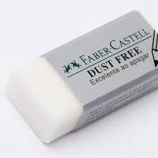 Borracha Dust Free Faber Castell para desenho técnico, quadrinhos, mangá, Cartoon, artistico, Branca