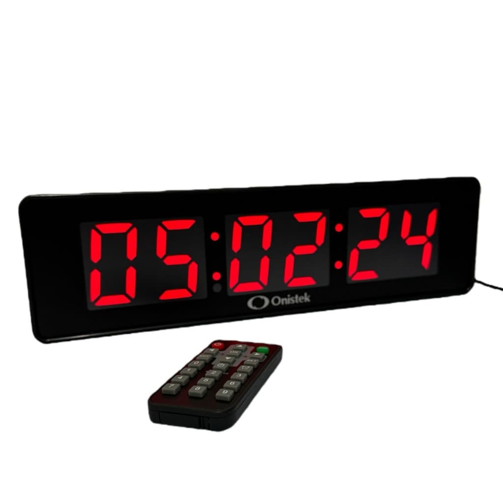 Cronometro Relógio Led Digital Parede Mesa Com Controle Progressivo e Regressivo