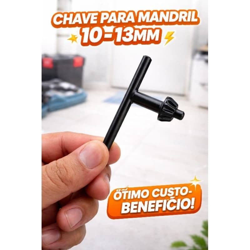 Chave para Mandril 10–13mm | Aperto Rápido e Seguro | Universal