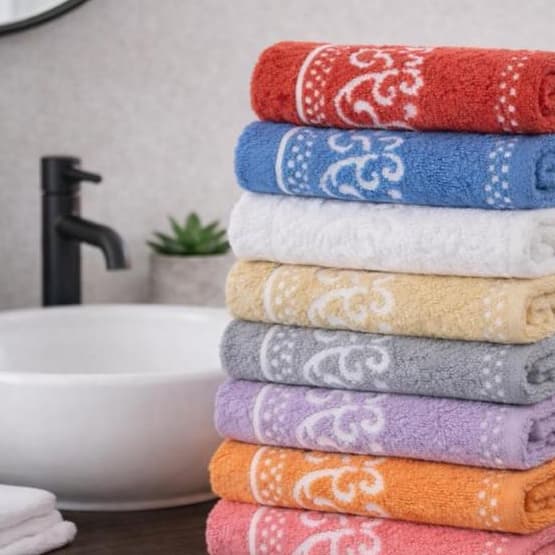 Kit 10 Toalhas de Rosto Bordada 40x70cm Macia 100% Algodão