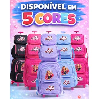 Mochila de Carrinho Emilly Vick Infantil 3 em 1 com Lancheira térmica e Estojo box tendencia2026**