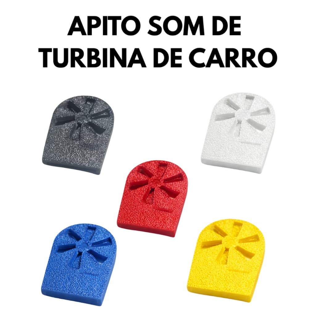 Apito Turbo Som Turbina Carro Criança Divertido Som Turbo Barato Resistente Cores