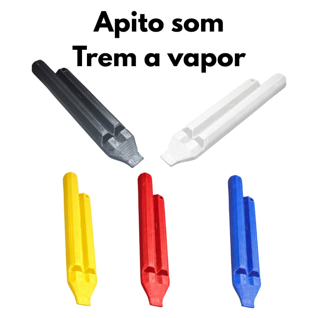 Apito Som Trem A Vapor Criança Divertido Didático Todas As Cores Grave Para Professores Infantil