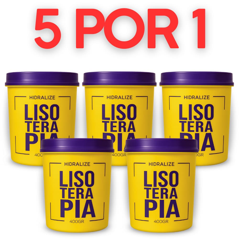Máscara Capilar Lisoterapia 400g Hidratação Profunda Reconstrução Nutrição 5x1 CONTEM VARIAÇÃO