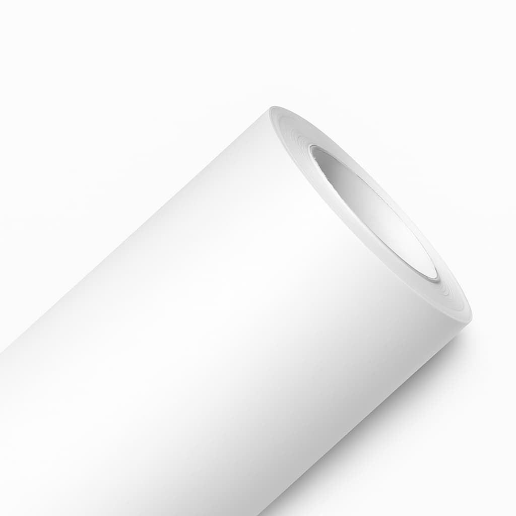 Plastico Adesivo Vinil Branco fosco opaco 60cm largura para revestimento de móveis, prateleiras etc