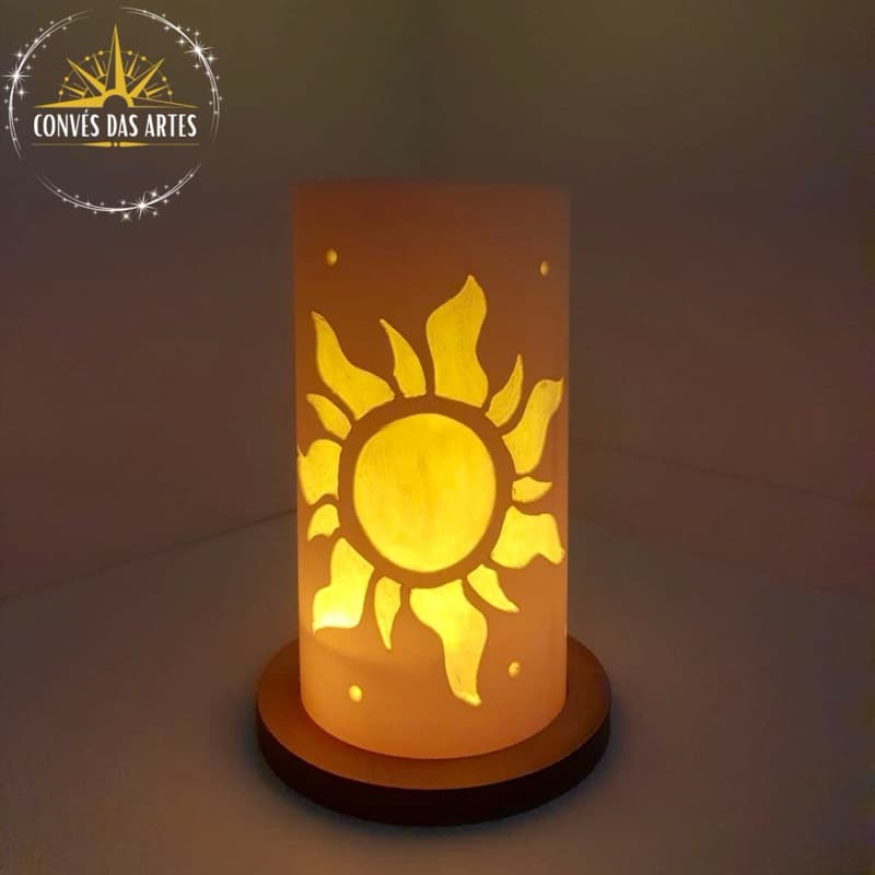 Luminária Rapunzel LED Decorativa – Presente Criativo Quarto Infantil - Teatro - Enrolados - Princesa