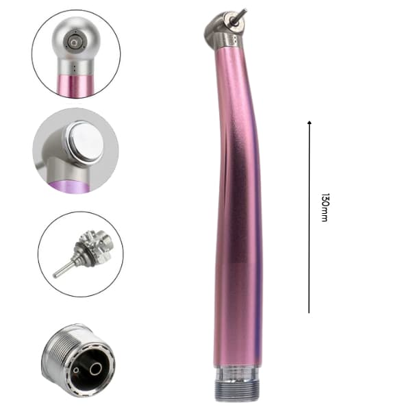CANETA DE MÃO ALTA 2 FUROS ROSA