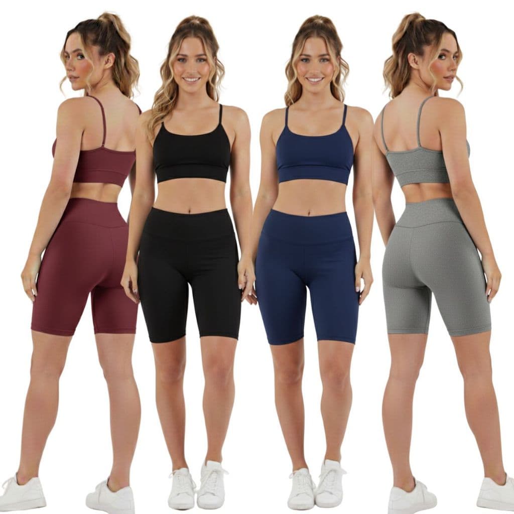 kit 4 bermuda legging ciclista   KIT 3 E KIT 2 lisa cintura alta suplex short fitness excelente qualidade