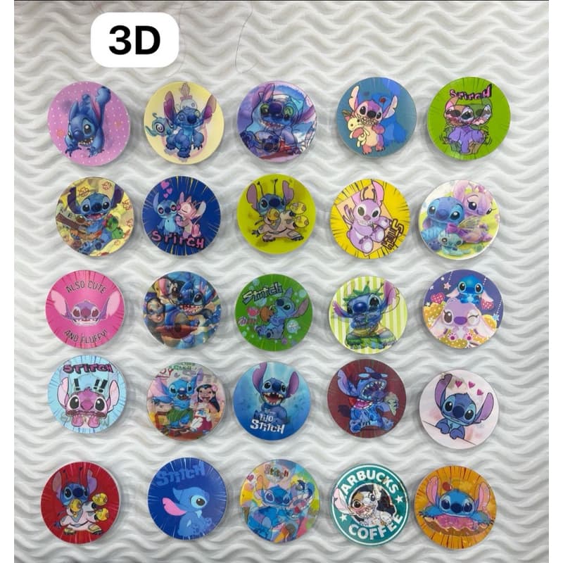 Pop Socket Apoio de Dedo para Celular 3D Stitch Aleatórios
