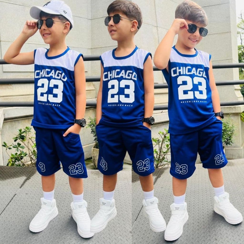 Conjunto Menino Infantil Juvenil Verão Camiseta e Bermuda Roupa Masculina Veste Do 2 ao 12 anos