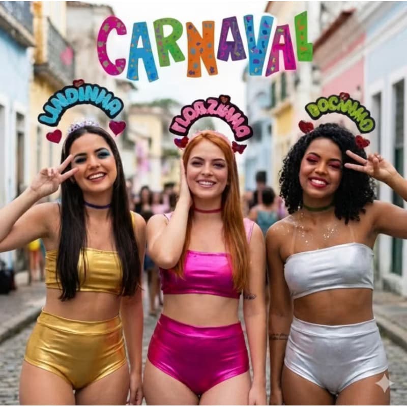 Conjunto Metalizado com Saia Metalizada Carnaval Fita Franja Metálica Carnaval Bloquinho Fantasia Feminina