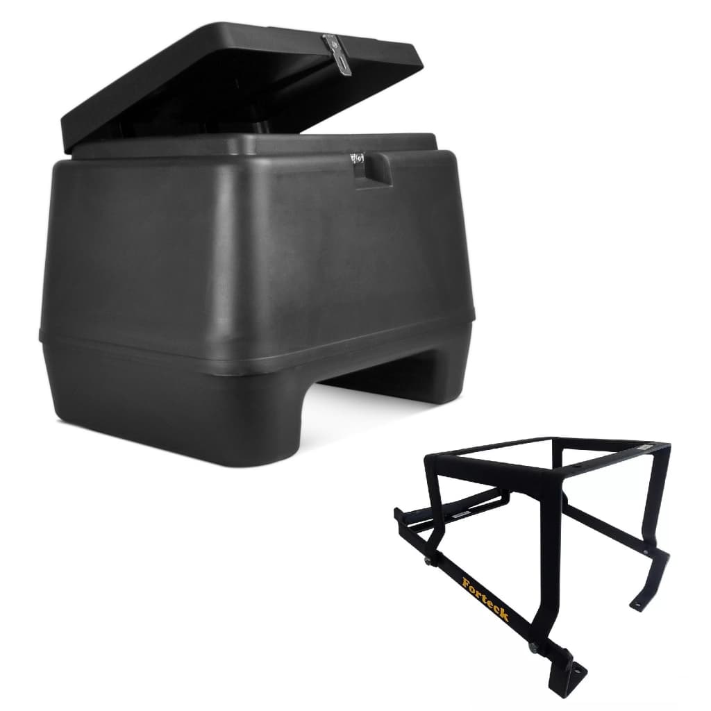 Baú Bauleto Motoboy 80 Litros Protork + Suporte Reforçado Xtz 150 Crosser 150 2014 Até 2026