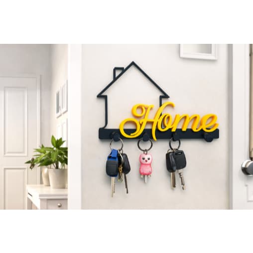 Porta-Chaves decorativo ''HOME''- Parede