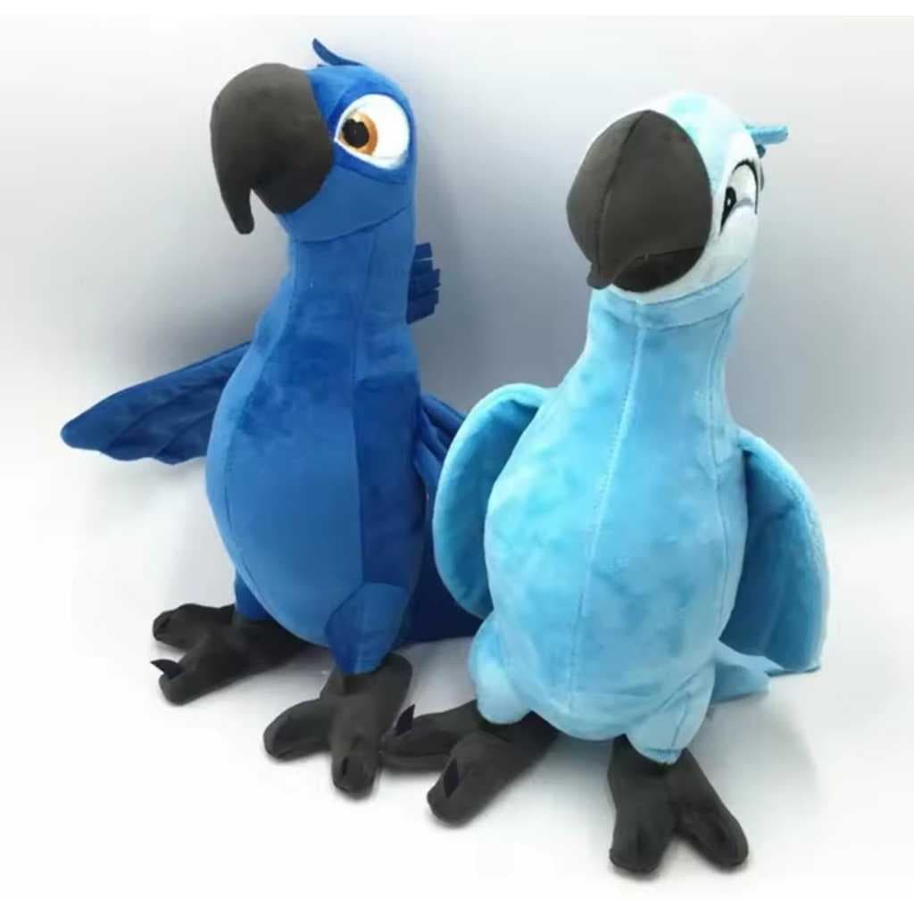 Blu e Jade Desenho Rio Disney pelúcias 30cm, casal de Araras, filme rio, pelucia, arara, desenho rio, infantil, presente