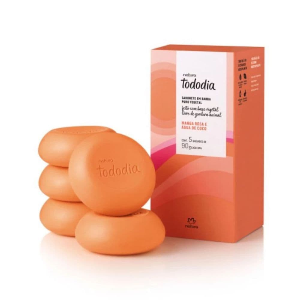 Sabonete Natura Todo dia Manga Rosa e Água de coco 5 Unidades ou Desodorante Roll-on