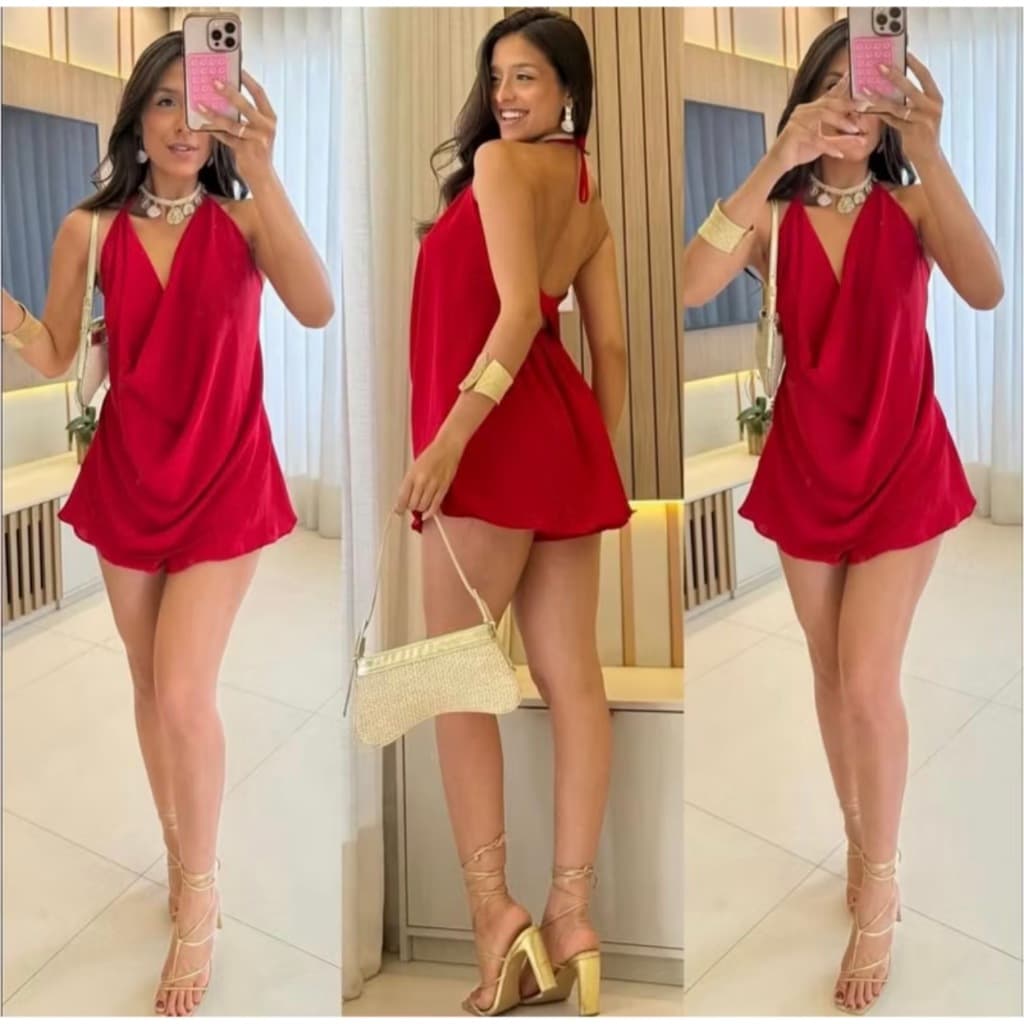 Conjunto Duna Feminino Short Saia Frente Única Moda Elegante