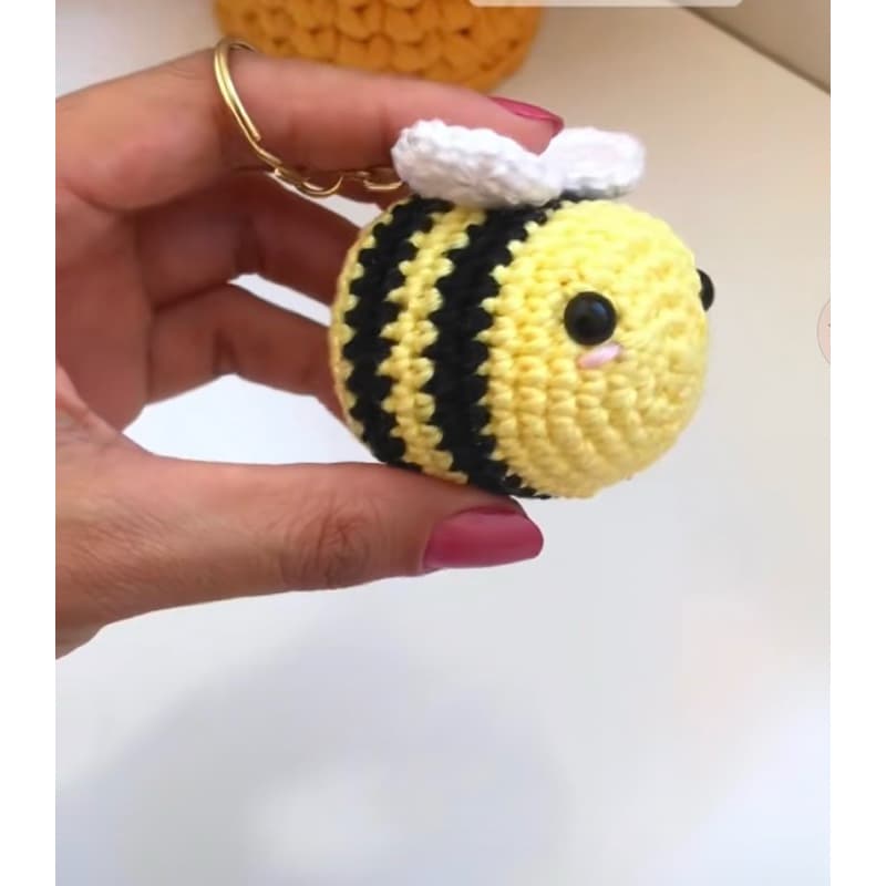 10 Chaveiros abelha amigurumi crochê 🐝🍯
