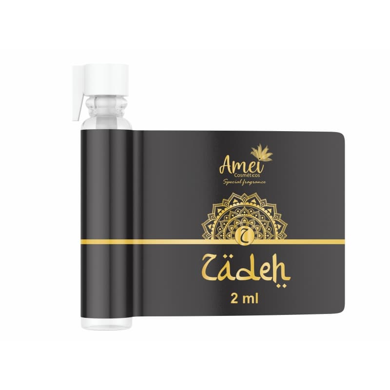 Zadeh Perfume Masculino Amei Cosméticos 2ml Alta Fixação Essência Importada Parfum
