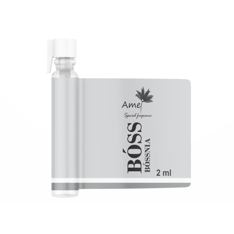 Bóssnia Perfume Masculino Amei Cosméticos 2ml Alta Fixação Essência Importada Parfum