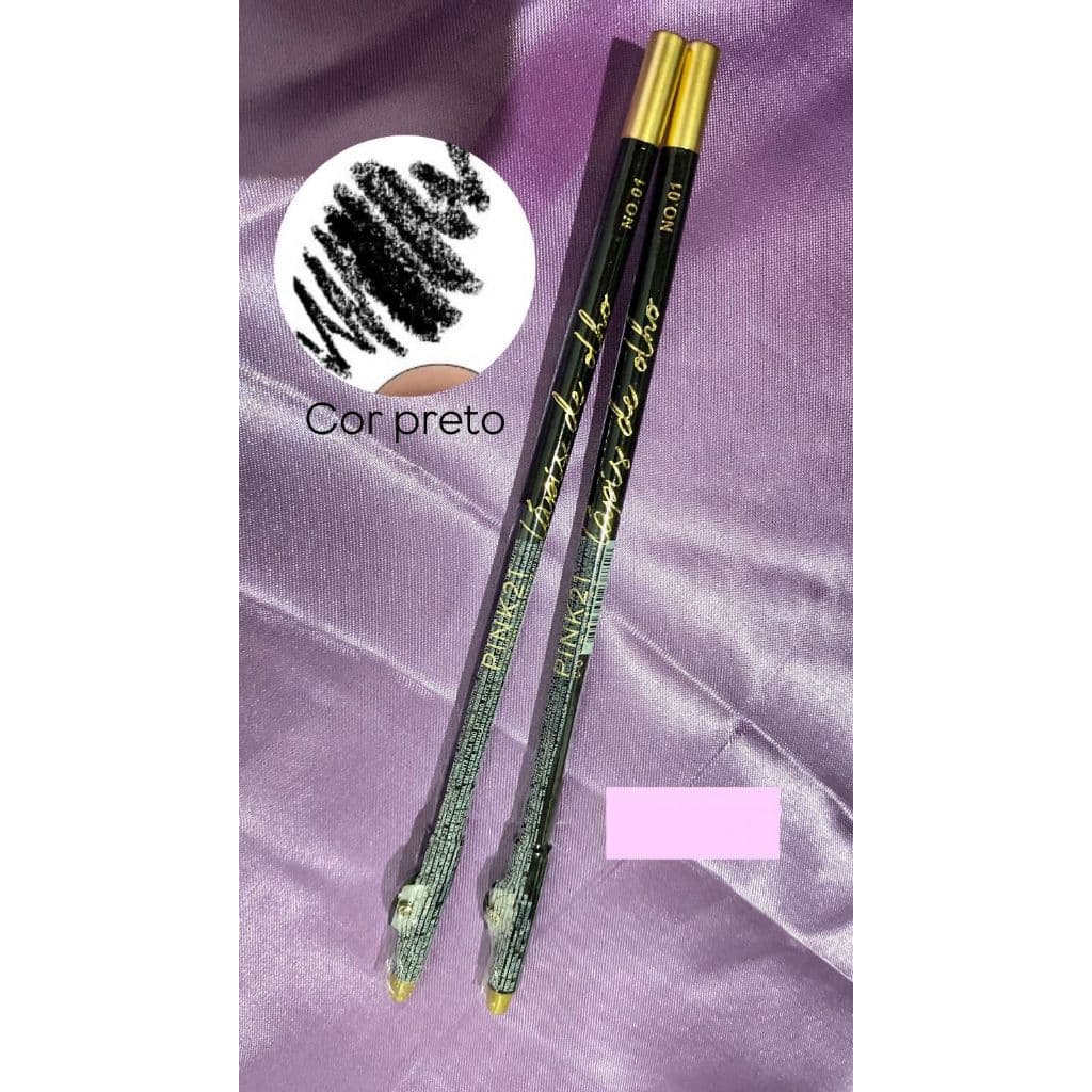 Lapis de olho super preto black Pink 21