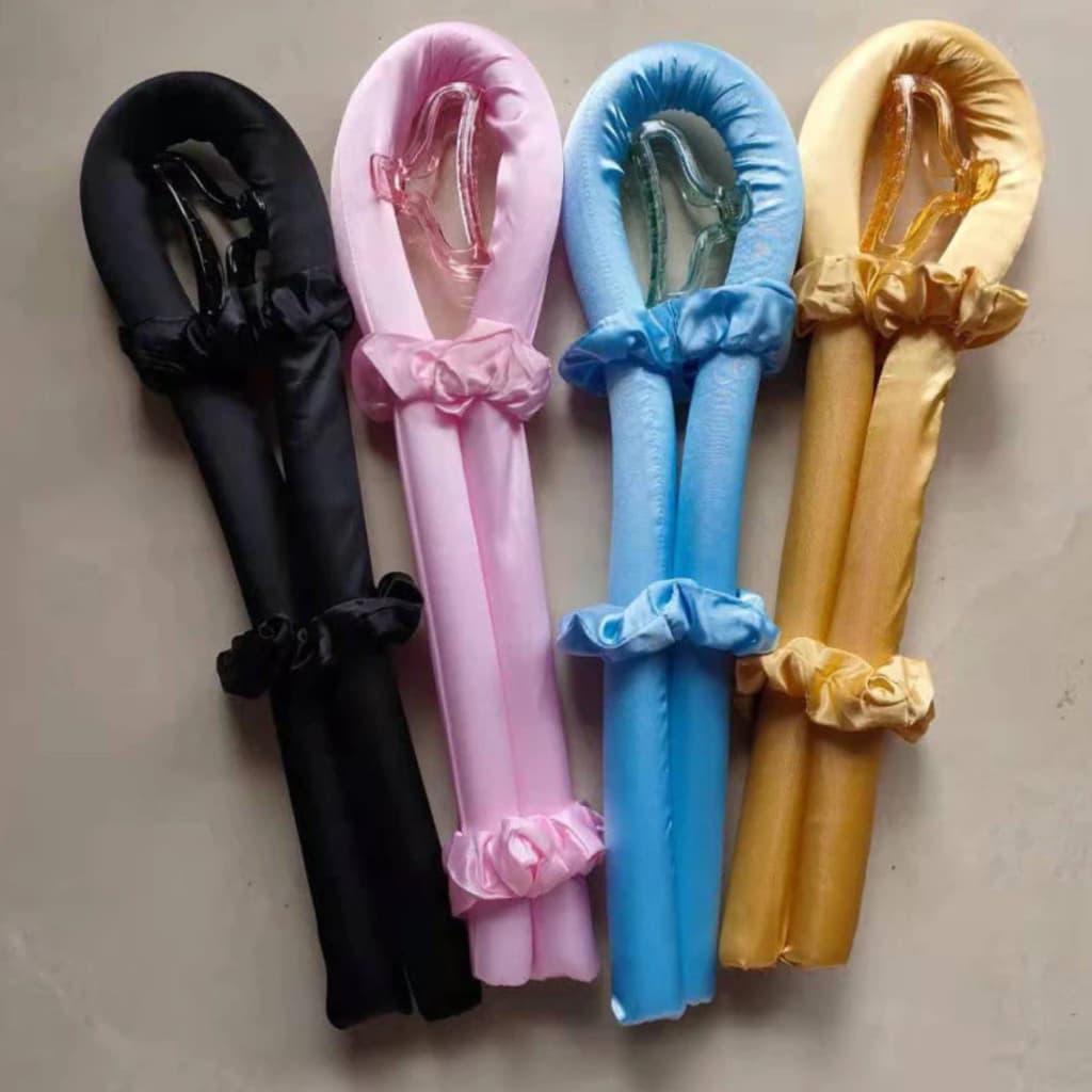 Kit Com Modelador De Cachos + laços de cetim para prender