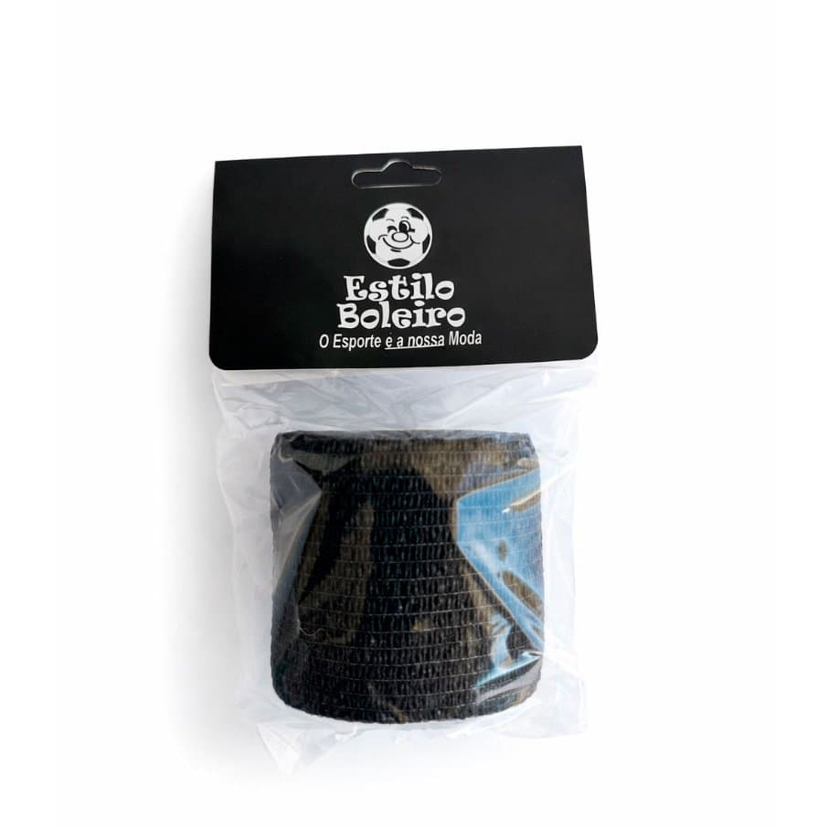 Bandagem Esportiva Cor Preta Elastica 5x4,5mts Previne Lesões