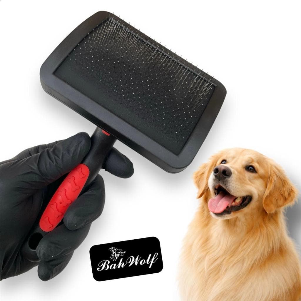 Rasqueadeira Pet Curva Bahwolf Grande ou GG para cães e gatos s/ bolinhas chowchow  Husk spitz