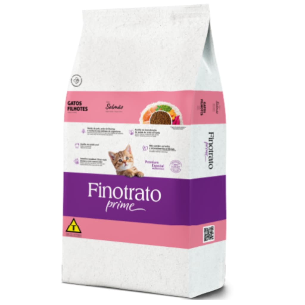 Ração Para Gato Finotrato Prime Gatos Filhotes Salmão 10,1kg