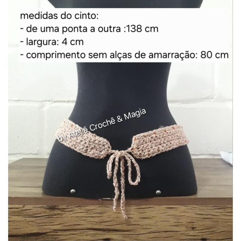 Cinto de crochê