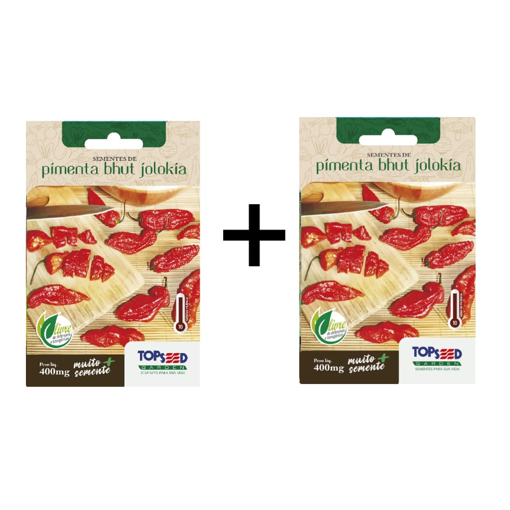 kit sementes  bhut jolokia ardida kit com 2 Sachês