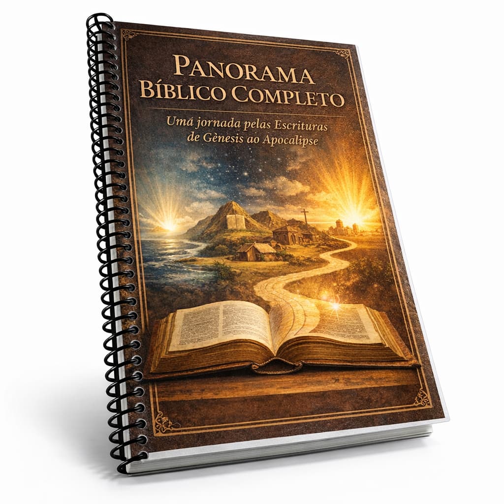 Panorama Bíblico Completo – Guia Prático da Bíblia de Gênesis a Apocalipse | A5 Espiral