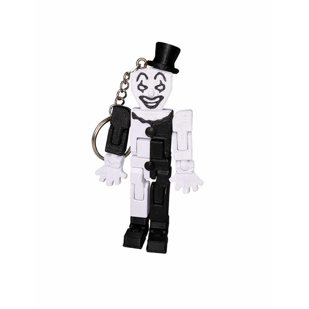 Chaveiro Articulado Boneco Estilo Clown – 8cm – Termoplástico Resistente