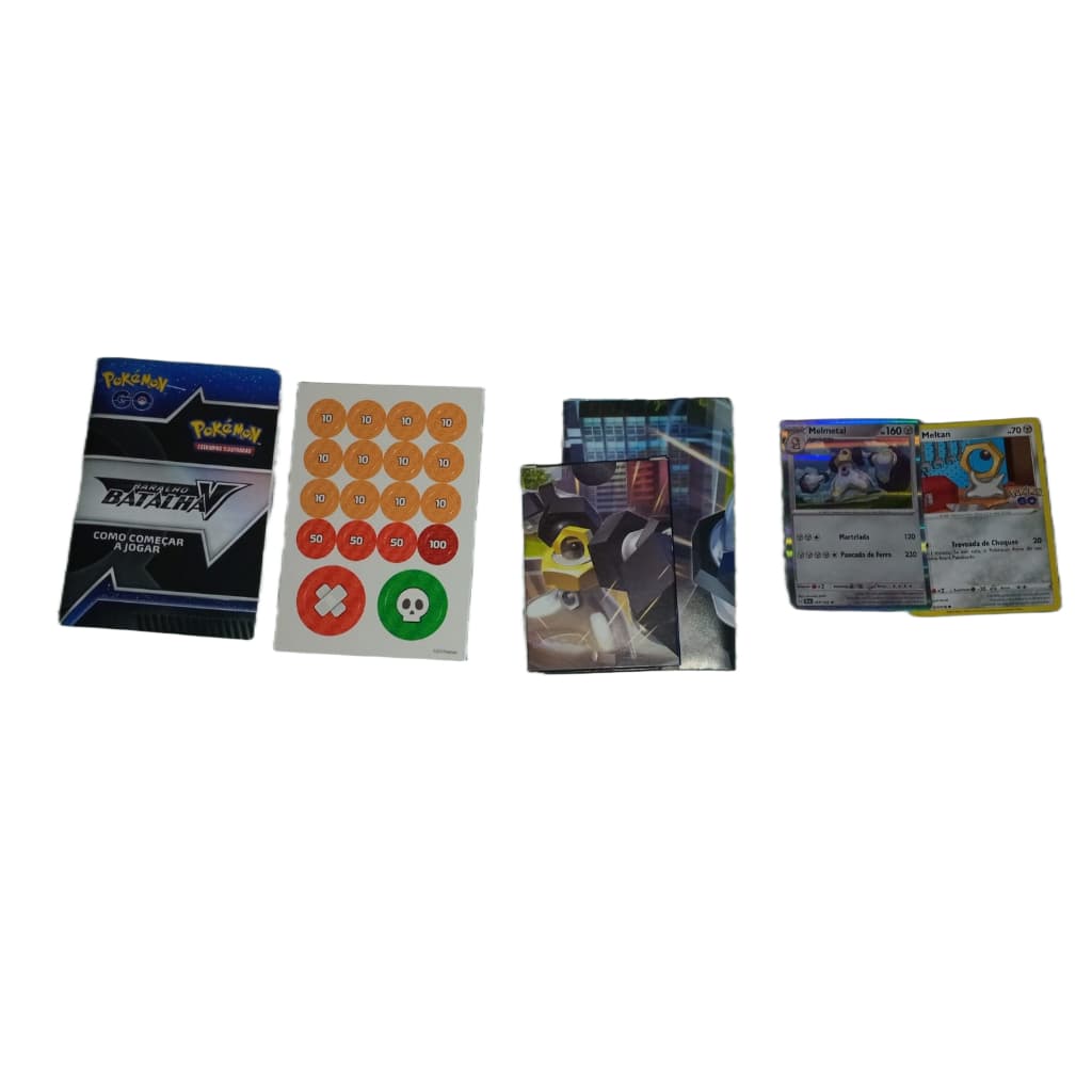 Deck Pokémon TCG Melmetal Pronto para Jogar + Arena e Contadores (60 Cartas)