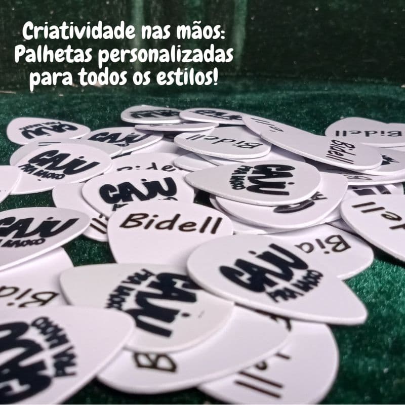 Kit 100 Palhetas Personalizadas na Shopee: Crie Sua Identidade Musical com Opções Únicas de Design