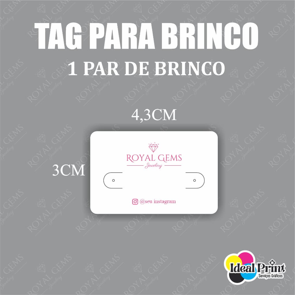 TAG PARA BIJUTERIAS/SEMIJOIAS PERSONALIZADAS