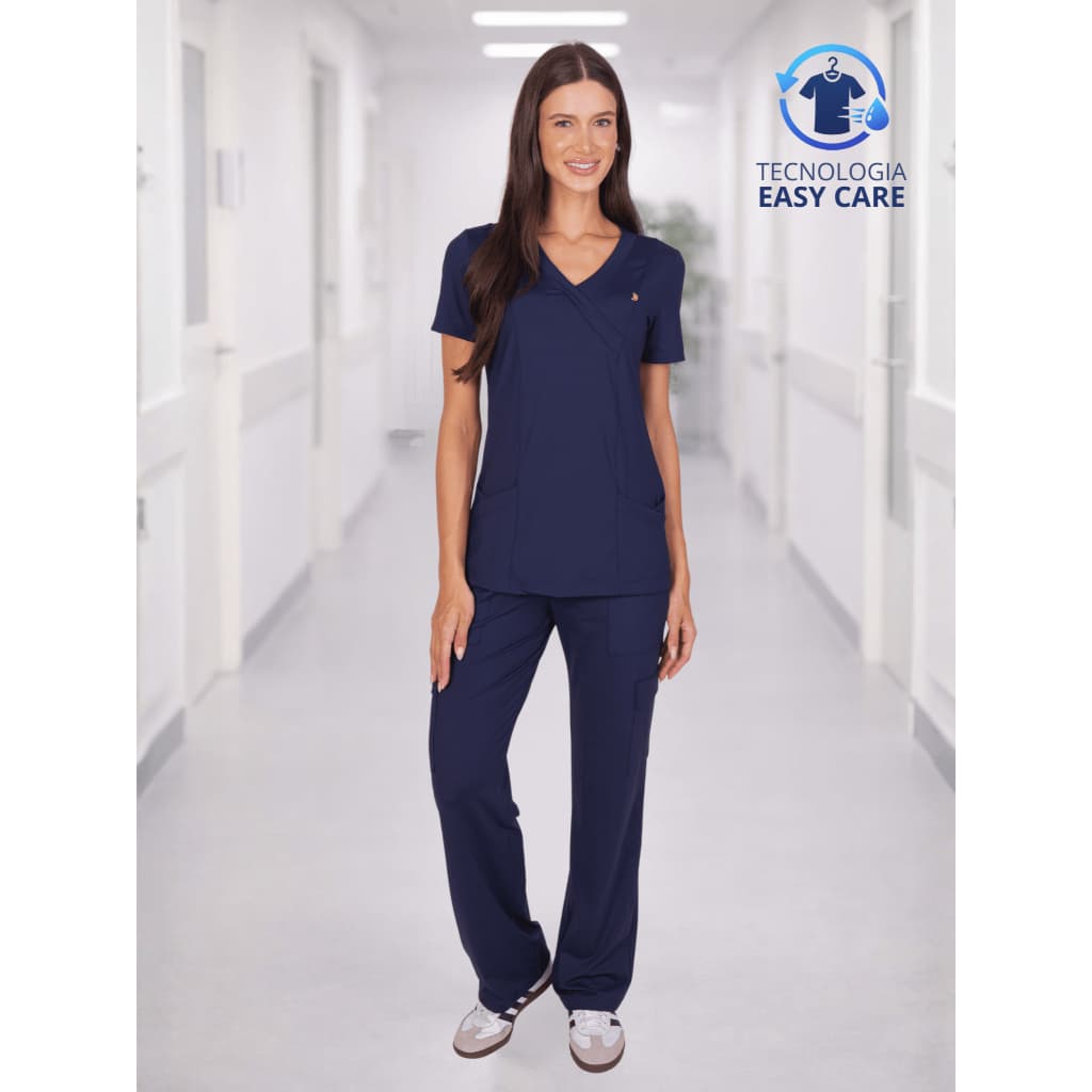 Conjunto Pijama Cirúrgico Scrub malha poliamida + elastano, super flexível, TOQUE GELADINHO - Shift