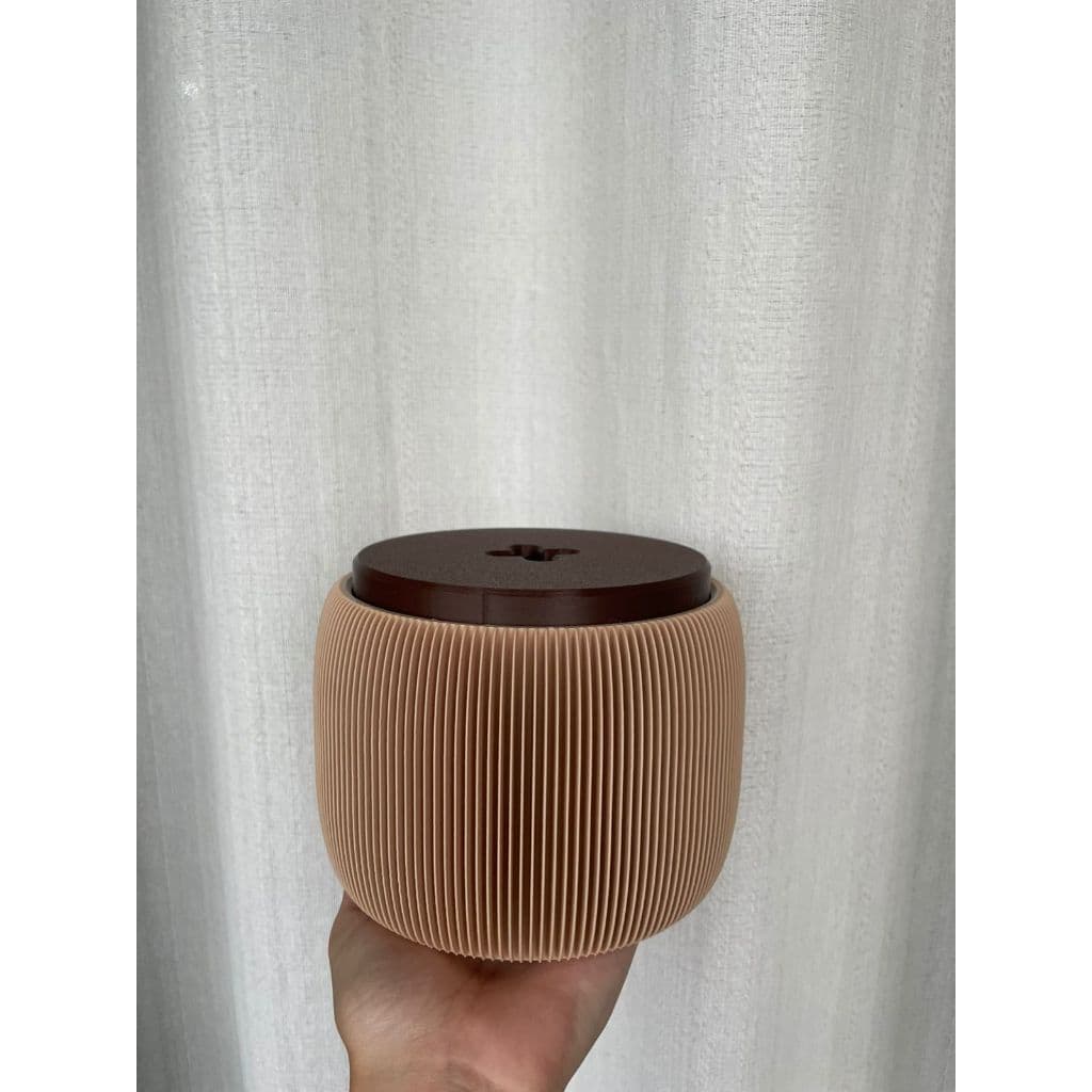 Suporte Porta Papel Higiênico com Tampa – Banheiro Moderno Luxo Elegate (Branco/Bege)