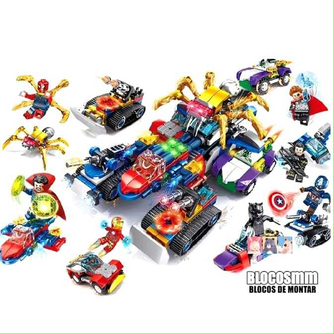 Vingadores de Blocos de Montar Super Herois My World