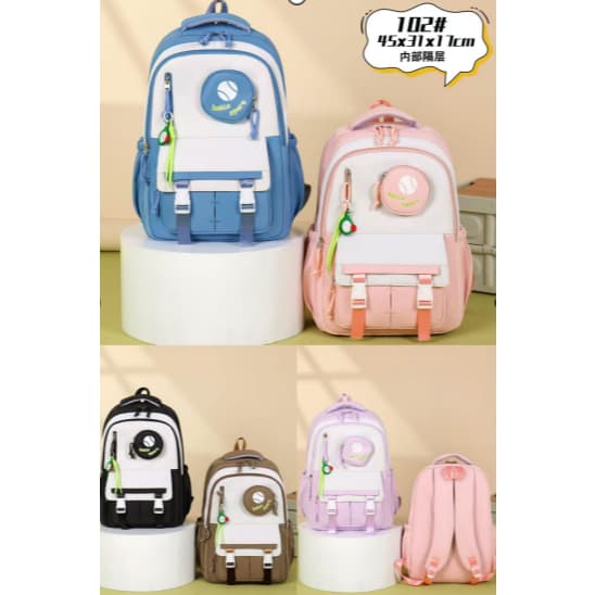 Mochila Estampada Impermeável de Grande Capacidade Para Crianças e Adultos, com Compartimento para Notebook