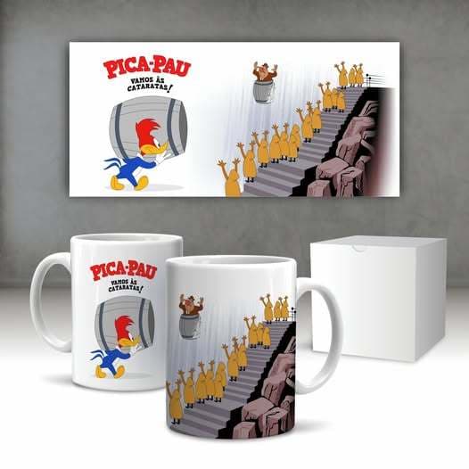 Caneca do Pica-Pau – Barril Caindo da Represa | Clássica e Engraçada