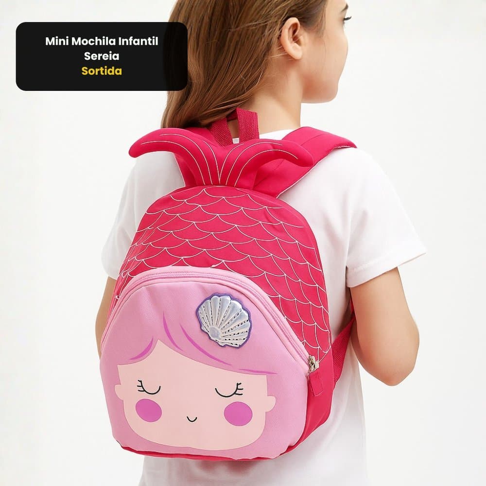 Mochila Infantil Menina, Bolsa Escolar Criança Mochila Sereia Escola Mochila Passeio Volta Às Aulas