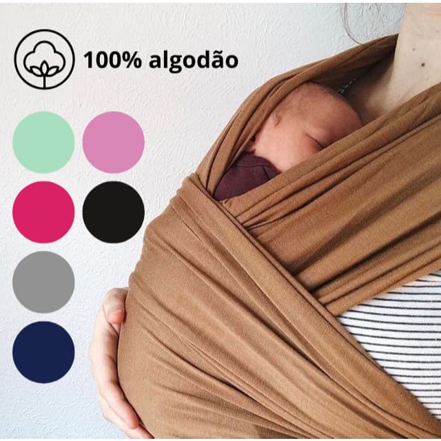 Mamãe Canguru Para Bebês Sling Algodão Plus Grande