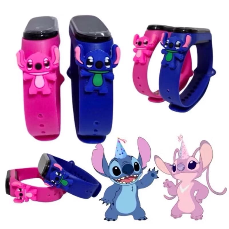 Kit 2 relógio Disney Stitch 2 Cor
