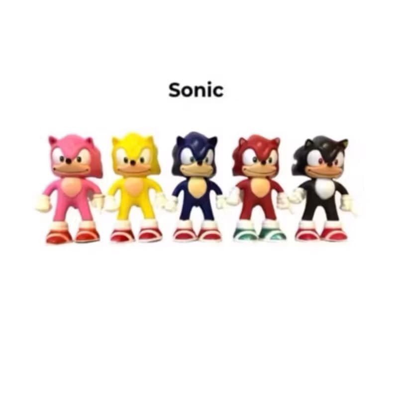 kit 5 sonic Cores azul +preto +amrelo vermelho +roza