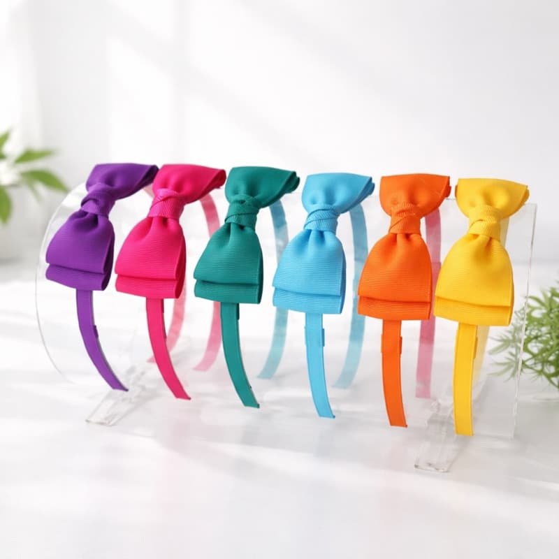 Tiara / arco infantil super resistente com laço  gravatinha