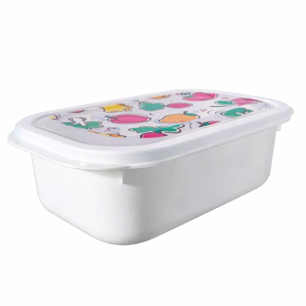 Pote Retângular Alto Com Tampa Decolada 868ML